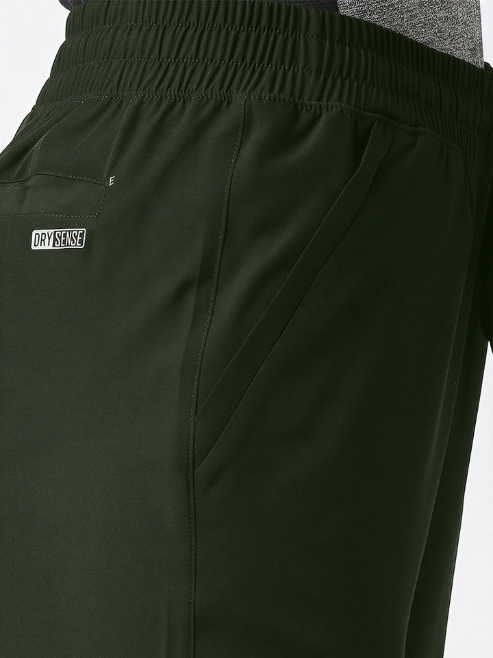 Women Olive Solid Slim Fit Joggers Pant - GROOVER-OL