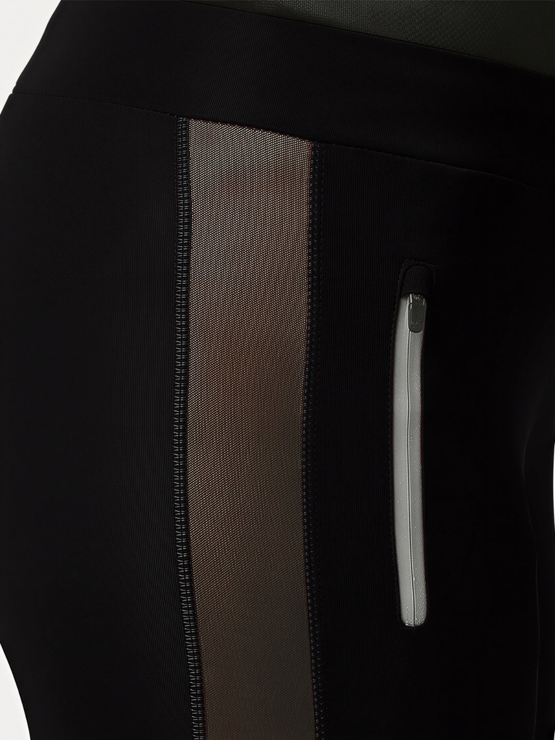 Women Black Solid Skinny Fit Tights - RAD INTENSE TRACK-BK