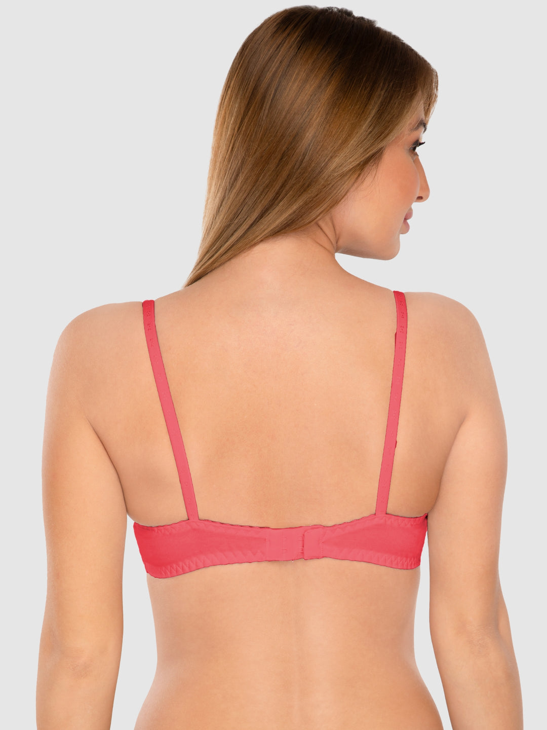 Daisy Dee Black and Carrot Non Padded Wirefree Full Coverage T-Shirt Bra Pack of 2 - NCLBR-BLACK/CARROT