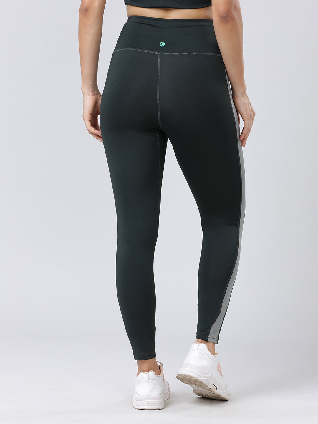 Women Bloom Algal-Coo Grey Solid Tights - Augusta- BA-CG