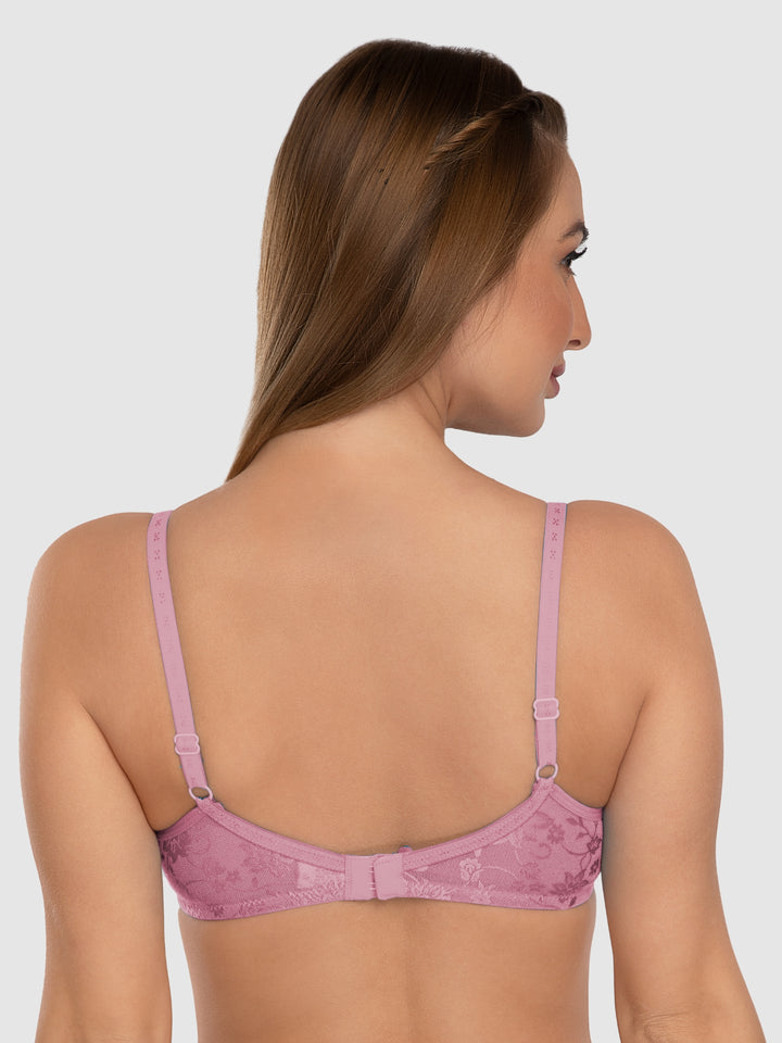 Daisy Dee Baby Pink and T Blue Padded Non-Wired Full Coverage Bra Pack of 2 - NVLR-B.Pink/T.Blue