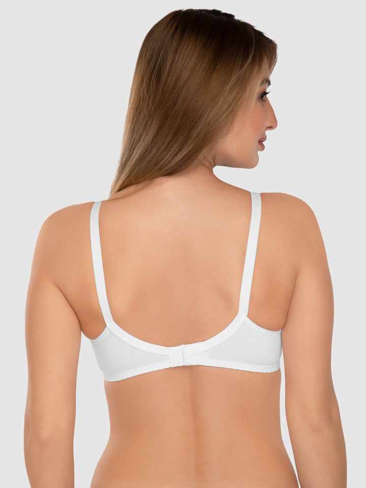 Daisy Dee Skin and White Non Padded Full Coverage Maternity Bra Pack of 2 - NMDNA-Skin/White