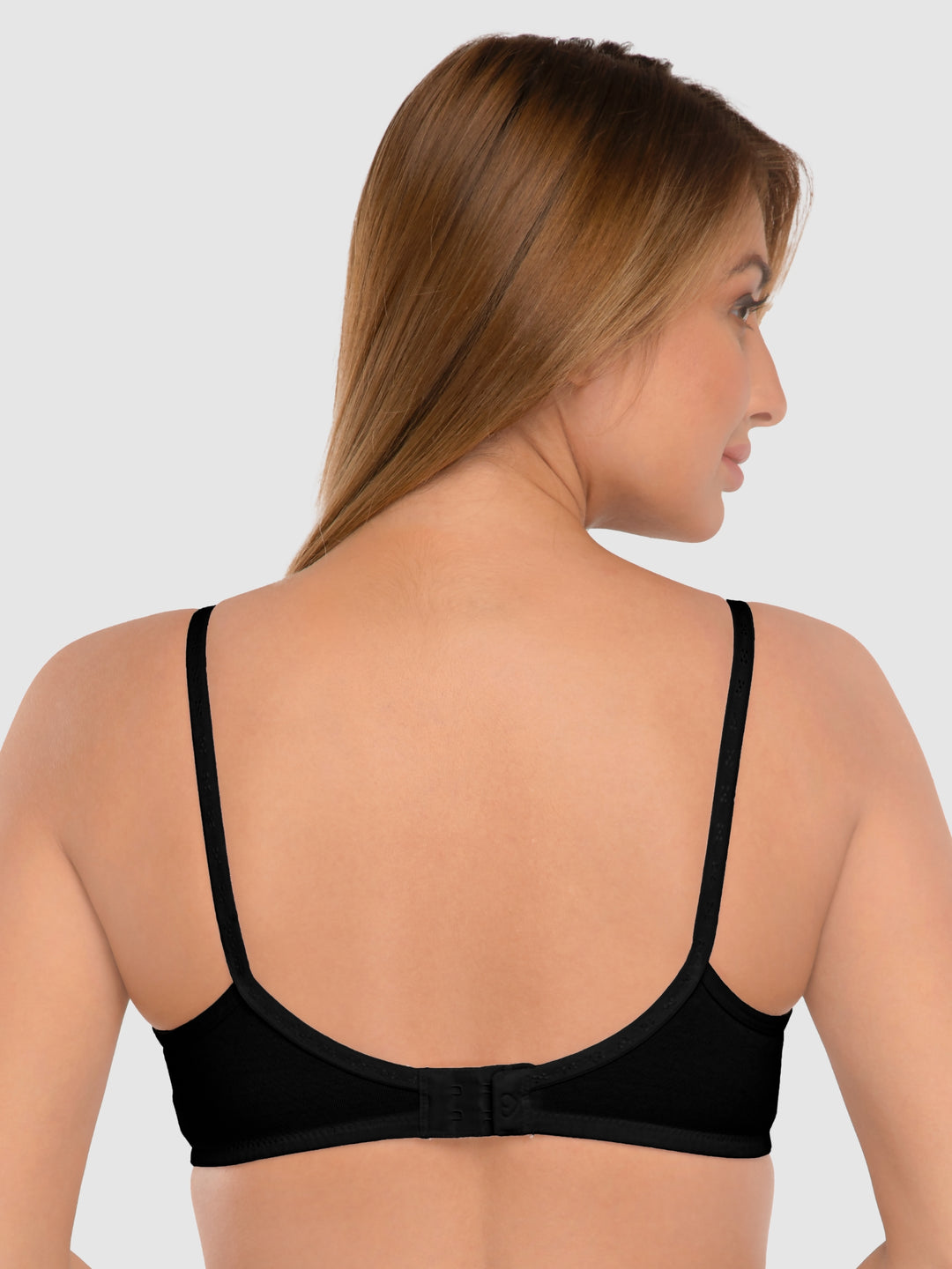 Daisy Dee E.Blue and Black Non Padded Non-Wired Full Coverage T-Shirt Bra Pack of 2 - NDSZN-E.Blue/Black