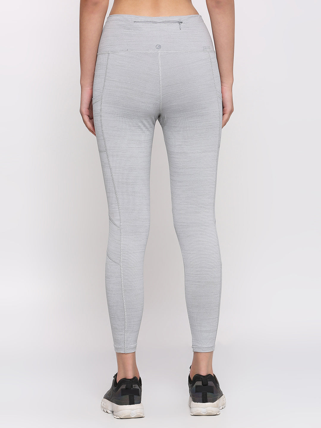 Women Light Grey Self Design Skinny Fit Track Pant - STRIDE PANT-LG