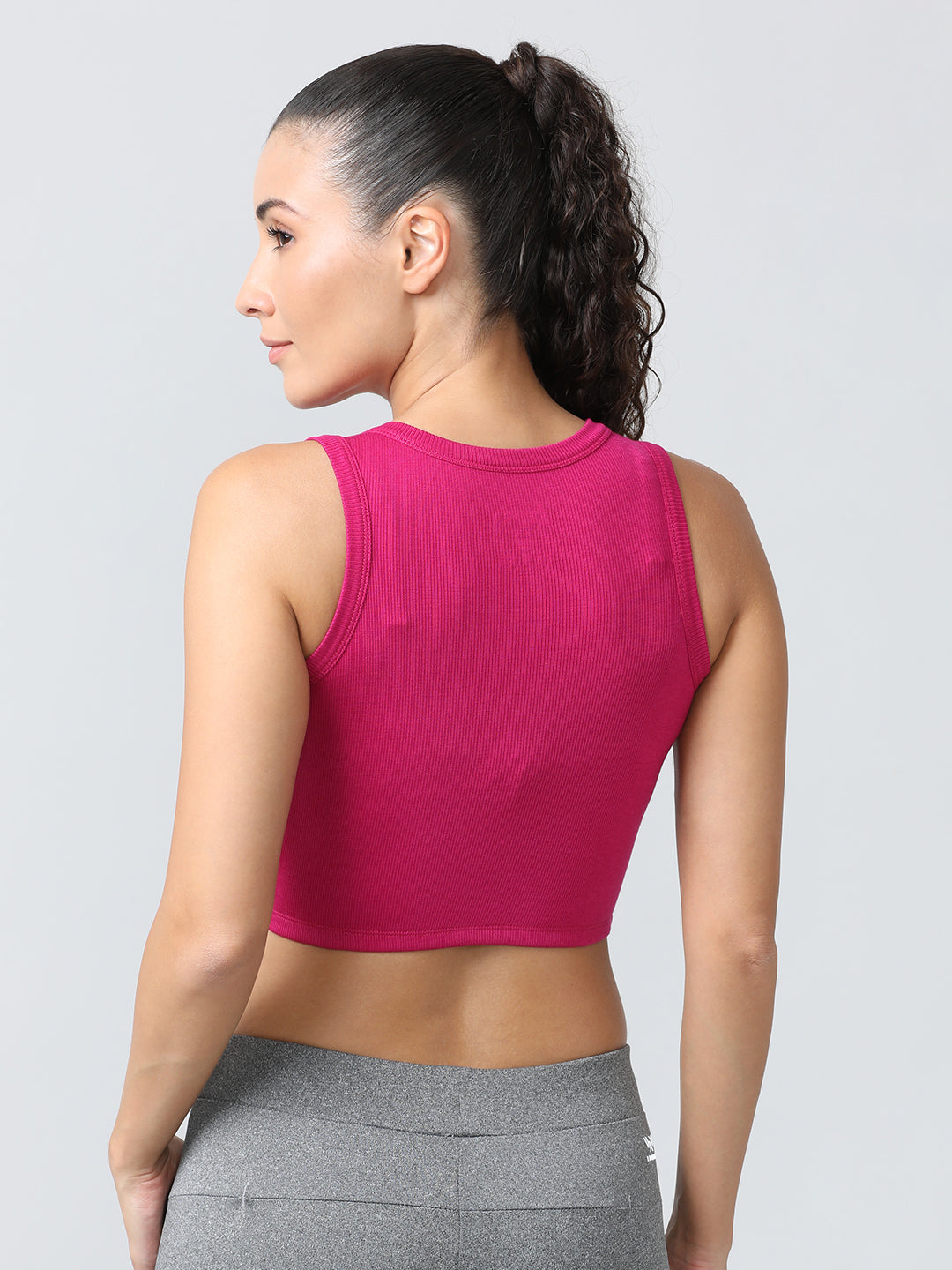 Women Fuchsia Solid Tops & T-Shirts - Stunner Tank -06 - FU