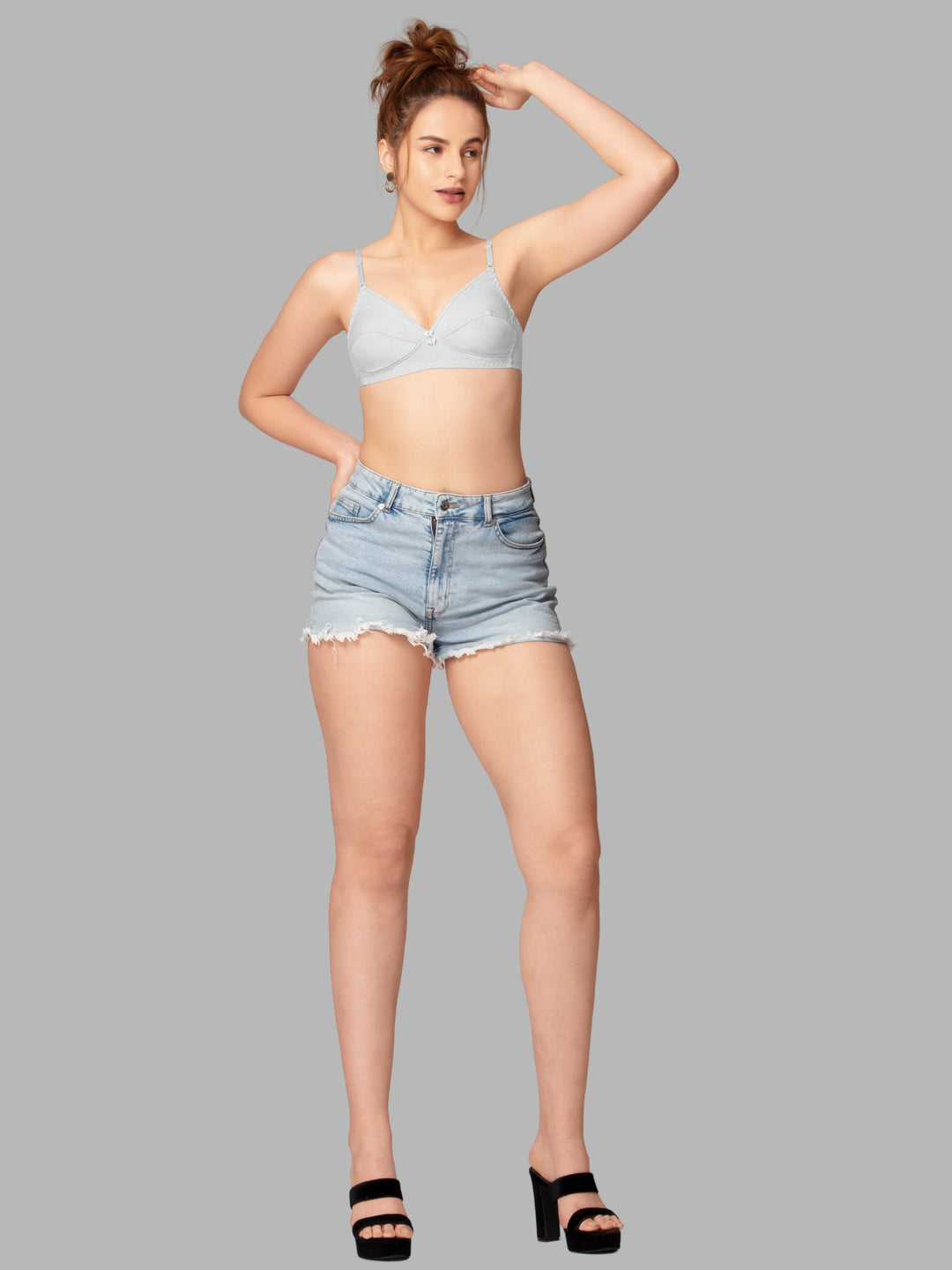 Daisy Dee White and Black Non Padded Non-Wired Full Coverage T-Shirt Bra Pack of 2 - NARTHE-WHITE/BLACK