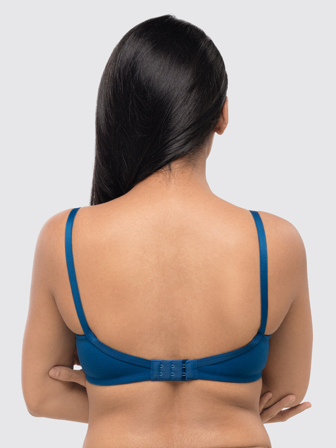 Lovable Ink Blue Non Padded Non Wired Full Coverage Bra Contours-Ink Blue