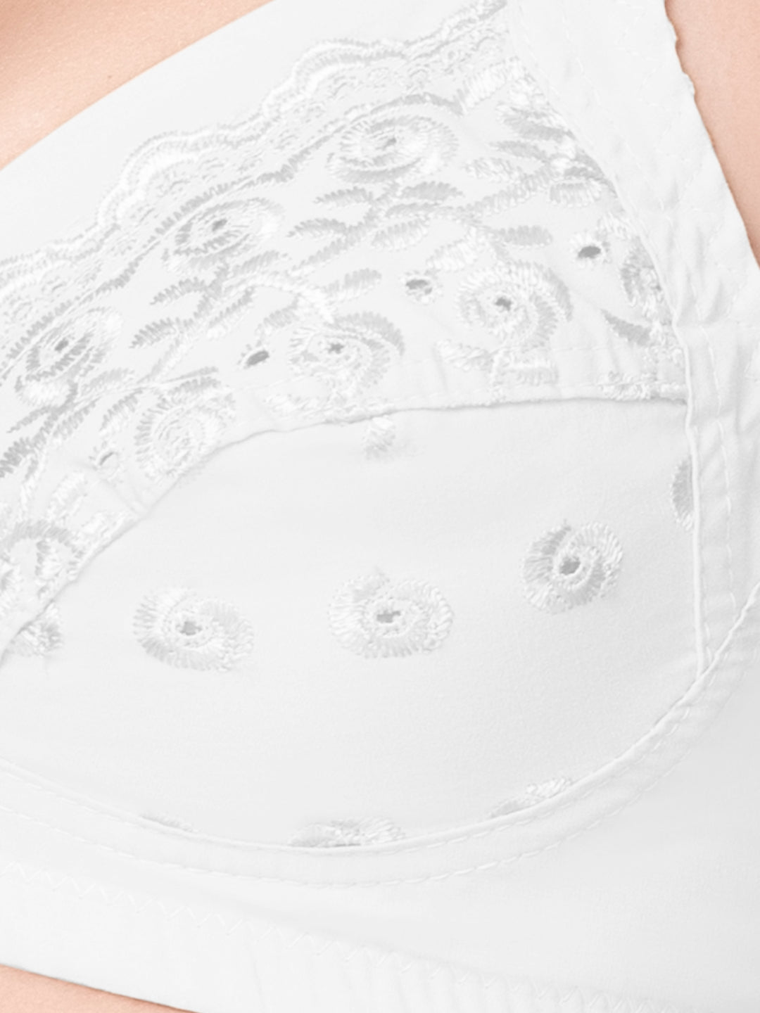 Daisy Dee White and Skin Non Padded Non-Wired Full Coverage Bra Pack of 2 - NCHRESMA-White/Skin