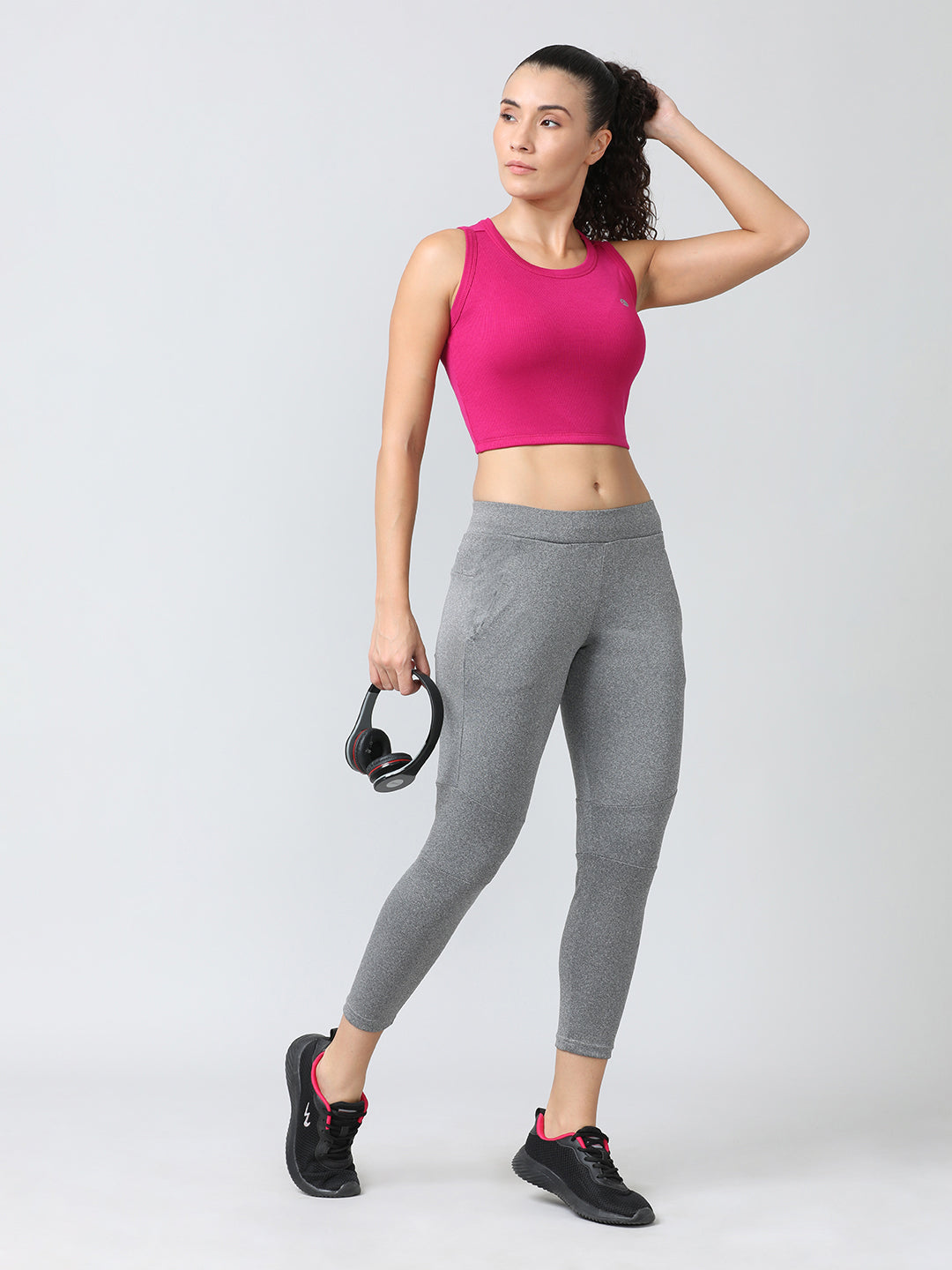 Women Fuchsia Solid Tops & T-Shirts - Stunner Tank -06 - FU