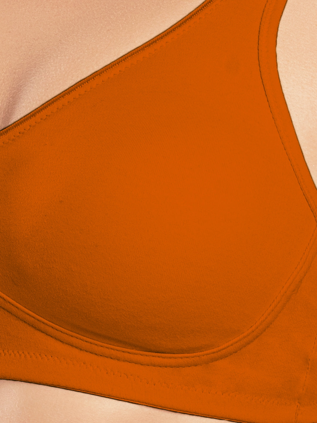 Daisy Dee Dusty Rose and Sunset Yellow Non Padded Non-Wired Full Coverage T-Shirt Bra Pack of 2 - NDLGHT-D.Rose/S.Yellow