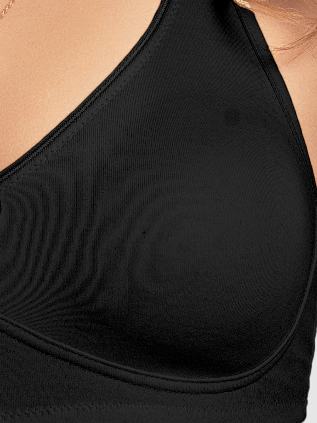 Daisy Dee Dusty Rose and Black Non Padded Non-Wired Full Coverage T-Shirt Bra Pack of 2 - NDLGHT-D.Rose/Black