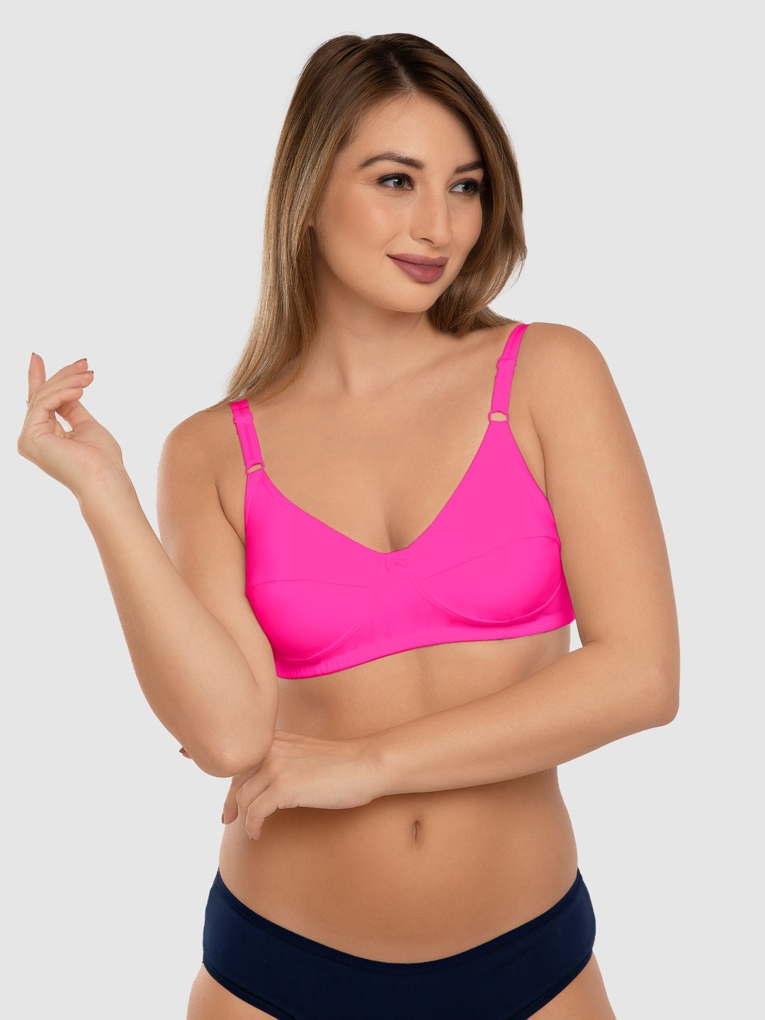 Daisy Dee Dark Pink Non Padded Non Wired Full Coverage Bra NSHTL-D. Pink