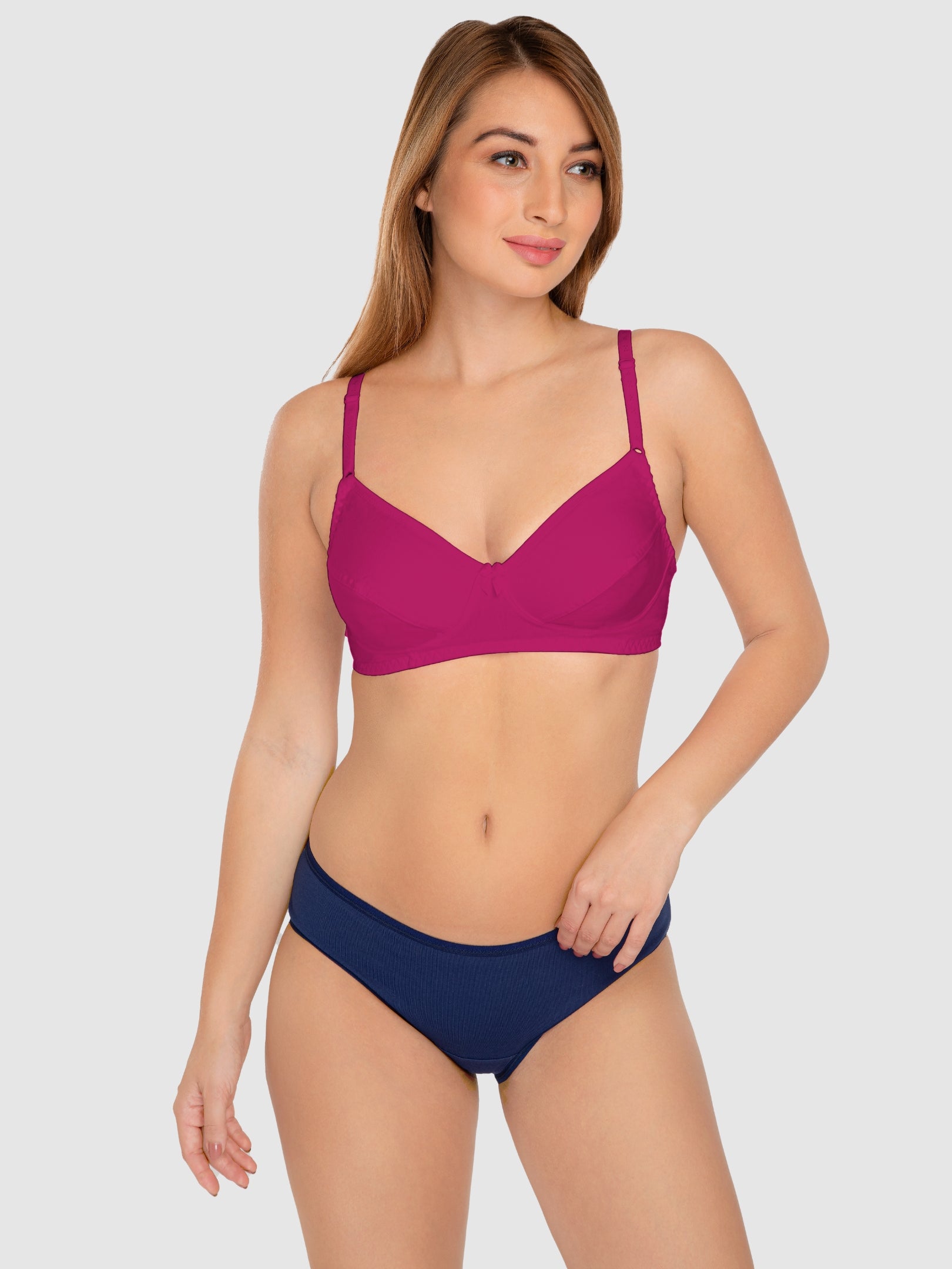 Daisy Dee Pink Non Padded Non Wired Full Coverage Bra NCLBR-R.Pink