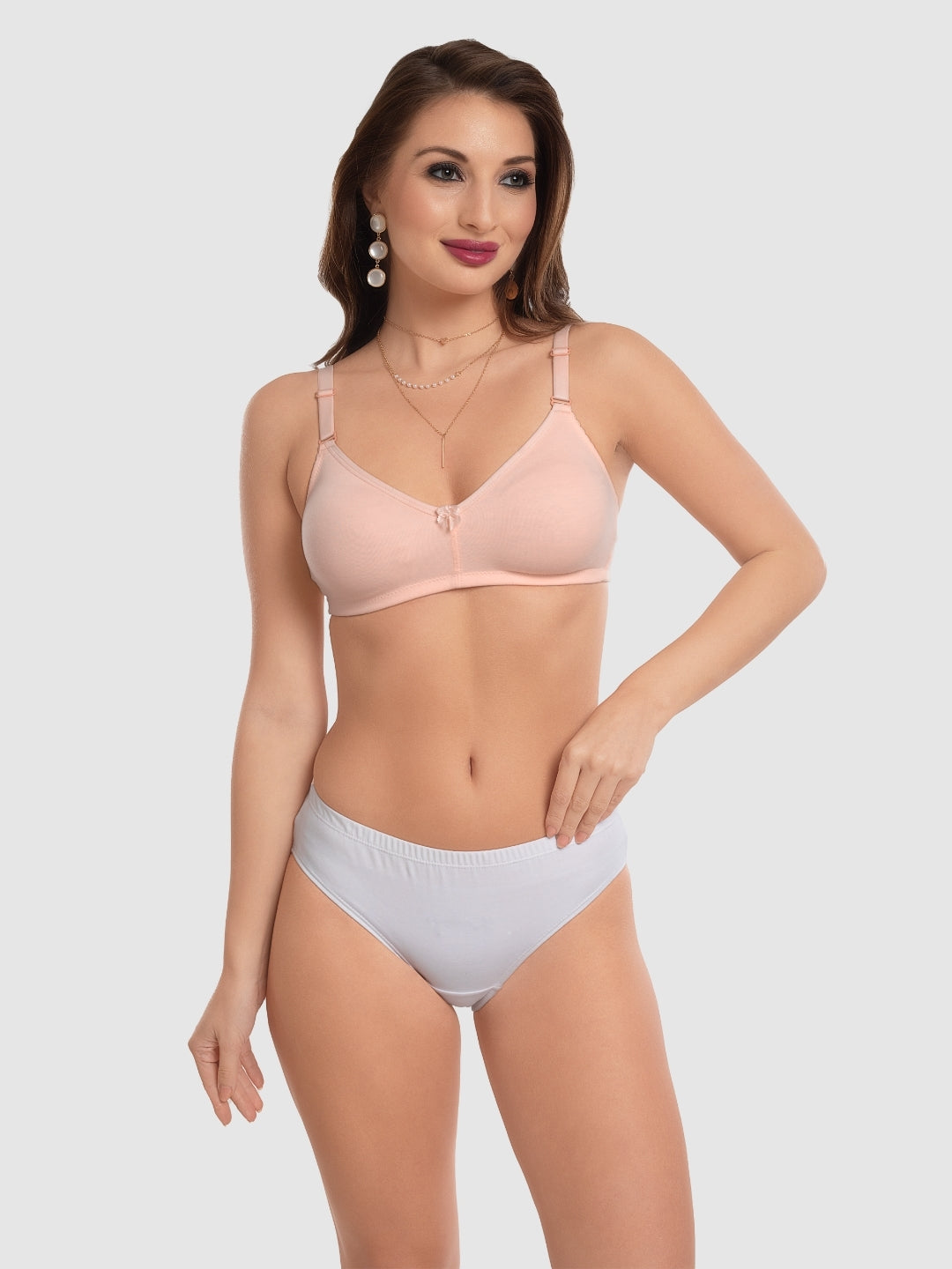 Daisy Dee Cream Non Padded Non-Wired Full Coverage T-Shirt Bra - NMIRA-Cream