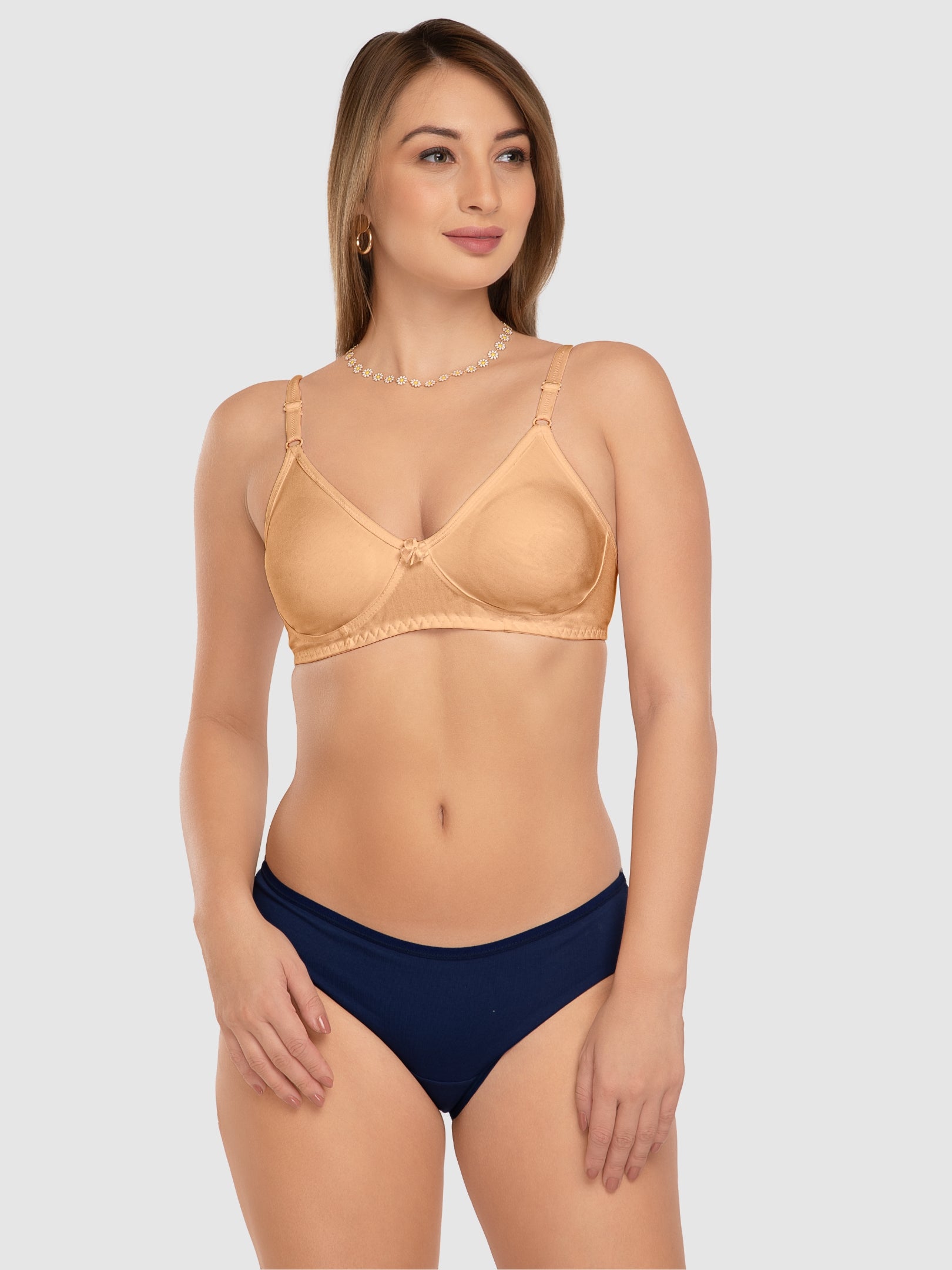 Daisy Dee Skin Non Padded Non Wired Full Coverage Bra - NLBLA-Skin