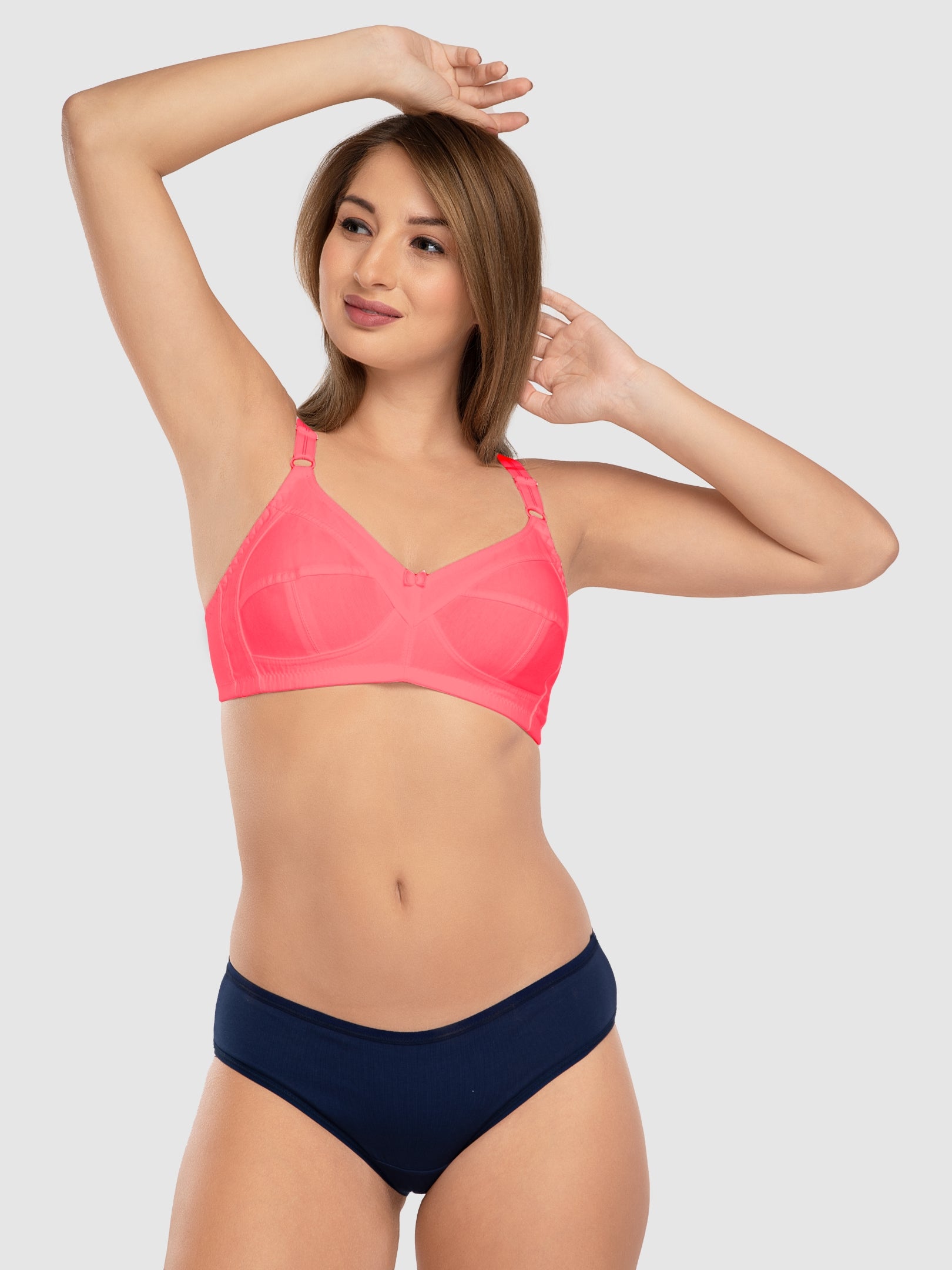 Daisy Dee Carrot Non Padded Non Wired Full Coverage Bra NSHPU-Carrot