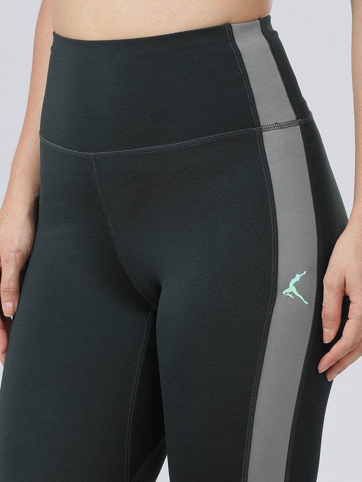 Women Bloom Algal-Coo Grey Solid Tights - Augusta- BA-CG