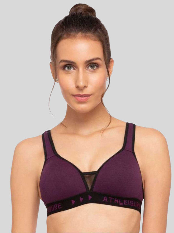Lovable Wine Padded Non Wired Full Coverage Bra - YUTH BRA-PU