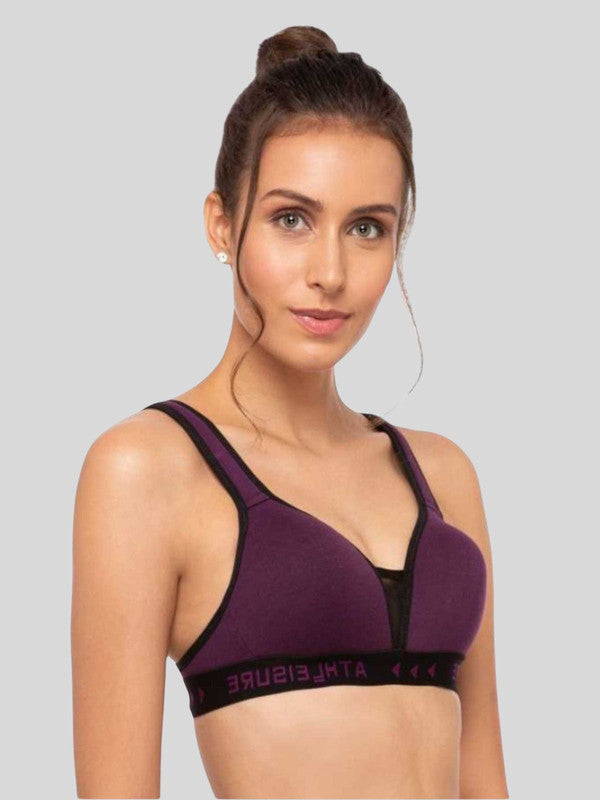 Lovable Wine Padded Non Wired Full Coverage Bra - YUTH BRA-PU