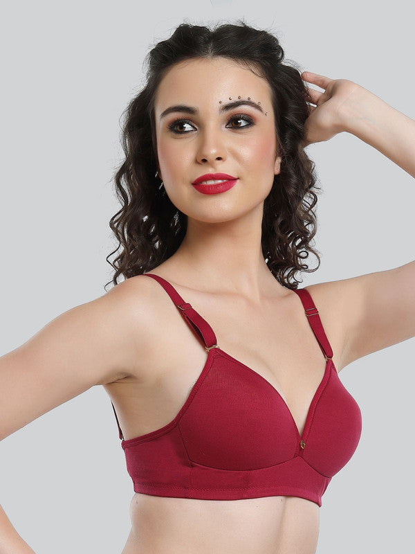 Lovable Raspberry Padded Non Wired Full Coverage Bra LE-236-Raspberry-Lovable India
