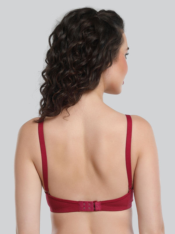 Lovable Raspberry Padded Non Wired Full Coverage Bra LE-236-Raspberry