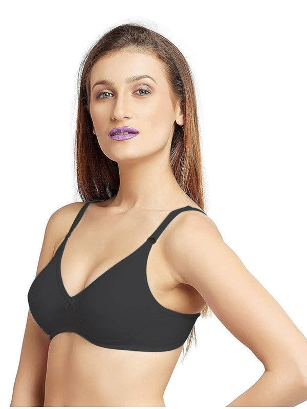 Lovable Black Non Padded Non Wired Full Coverage Bra ULTRA_Black-Lovable India