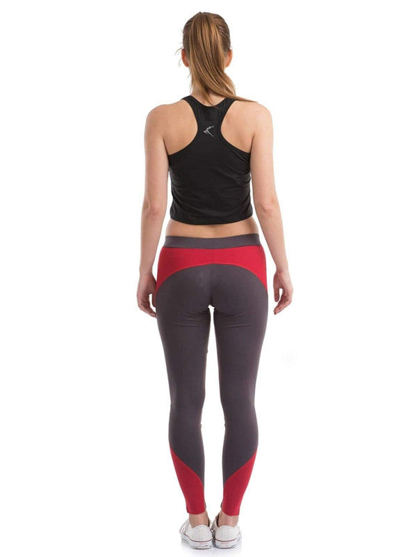 Women Red Solid Tights Aero Sprinter CR-DG