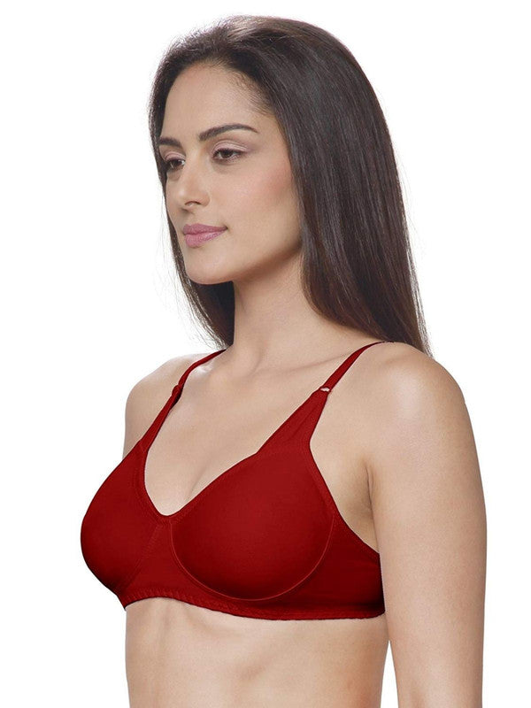 Lovable Maroon Non Padded Non Wired Full Coverage Bra ADL-13_Maroon-Lovable India