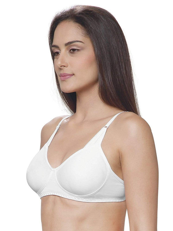 Lovable White Non Padded Non Wired Full Coverage Bra ADL-13_White-Lovable India
