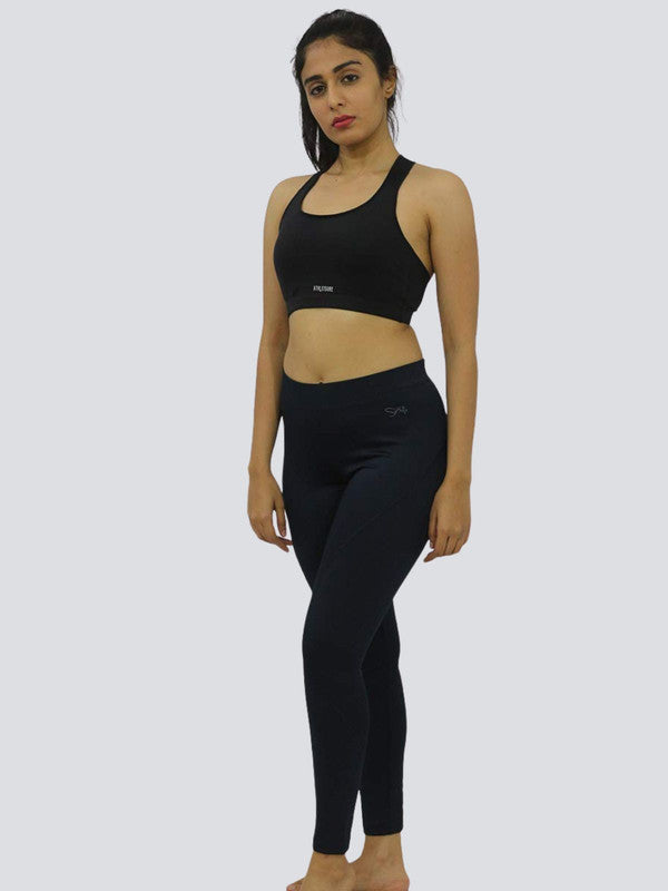 Women Navy blue Solid Tights - Aero Sprinter - NB