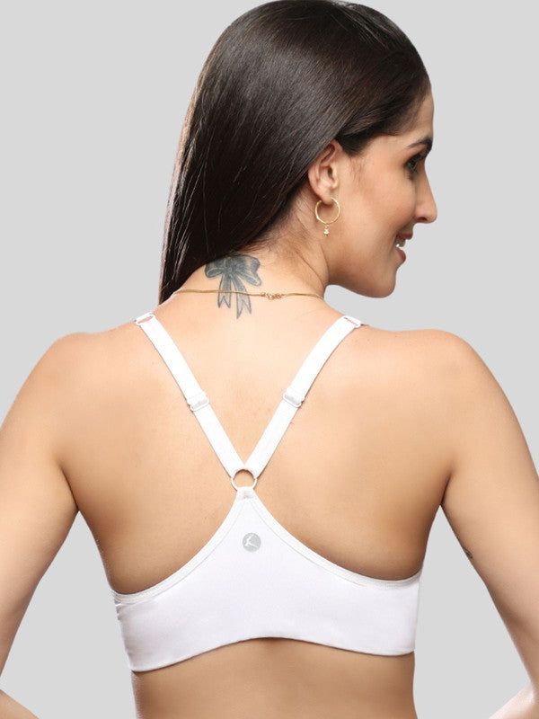 Lovable White Padded Non Wired Full Coverage Bra - ENLITE-WH