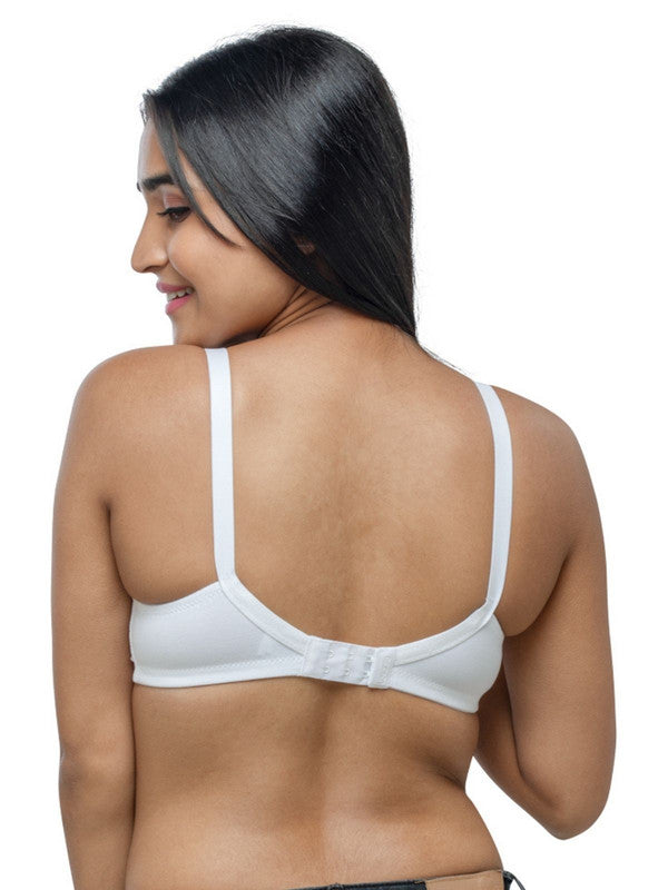 Lovable White Non Padded Non Wired Full Coverage Bra - COMFYST Prime-White