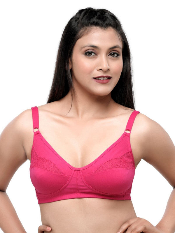 Lovable Pink Rose Non Padded Non Wired Full Coverage Bra ADL-THE 1_Pink Rose