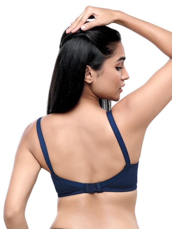 Lovable Navy Blue Non Padded Non Wired Full Coverage Bra ADL-THE 1_Navy Blue-Lovable India