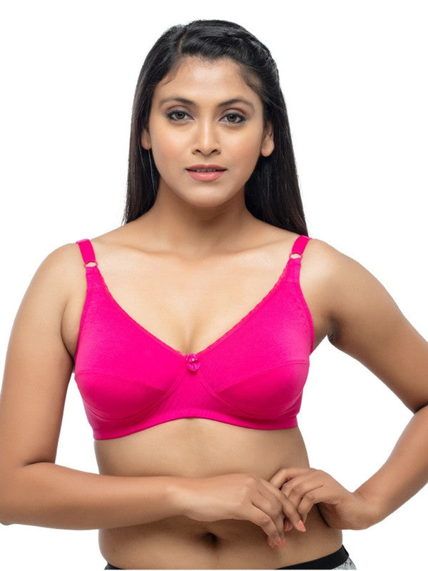 Lovable Pink Rose Non Padded Non Wired Full Coverage Bra ENCIRCLE ELITE_Pink Rose