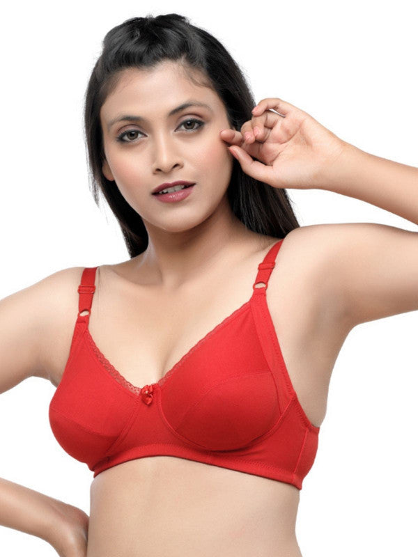 Lovable T.Red Non Padded Non Wired Full Coverage Bra COMFYST_T.Red