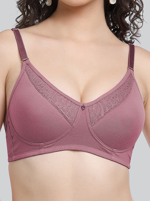 Lovable Antic-Rose Padded Non Wired Full Coverage Bra LE-225-Antic-Rose