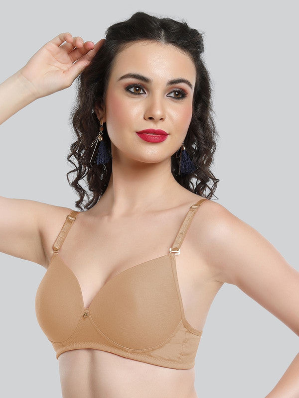 Lovable Skin Padded Non Wired 3/4th Coverage Bra LE-227-Skin-Lovable India