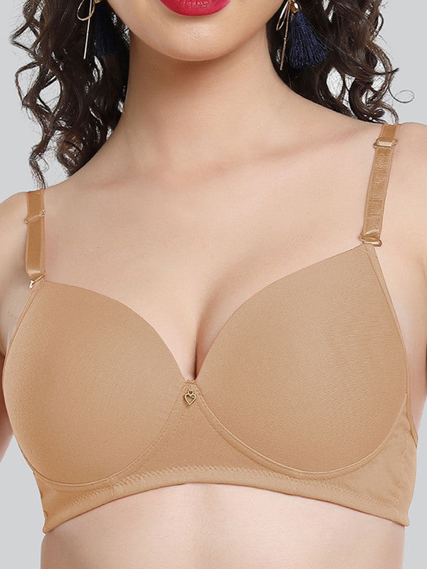 Lovable Skin Padded Non Wired 3/4th Coverage Bra LE-227-Skin-Lovable India