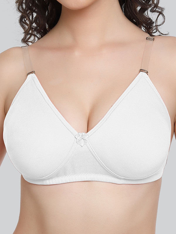 Lovable White Non Padded Non Wired Full Coverage Bra LE-230-White