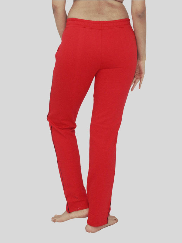 Women Red Solid Track Pant & Joggers - NEO CLASSIC TRACK XC_XC-Red