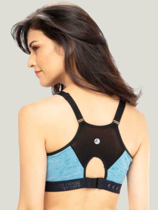 Lovable Blue Padded Non Wired Full Coverage Bra - ADVAITA SPORTS BRA-SLM-BL