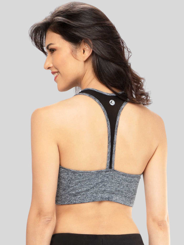 Lovable Grey Solid Padded Non Wired Full Coverage Bra - MANTRA SPORTS BRA_DS-BI