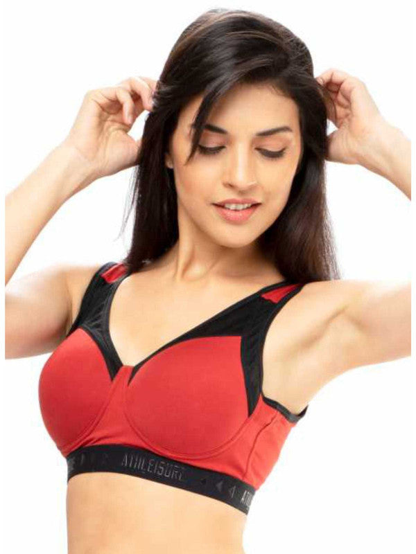 Lovable Autumn Orange Solid Padded Non Wired Full Coverage Bra ENERGY BRA_AO