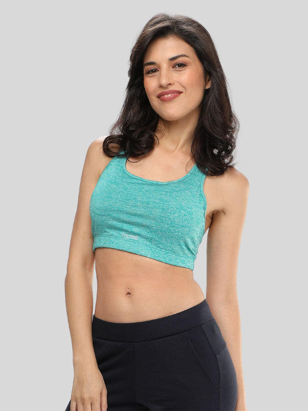 Lovable Mint Solid Padded Non Wired Full Coverage Bra - MANTRA SPORTS BRA_DS-MT