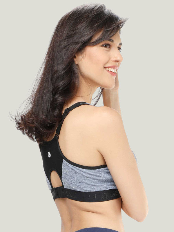 Lovable Grey Padded Non Wired Full Coverage Bra - ADVAITA SPORTS BRA-SLM-GR