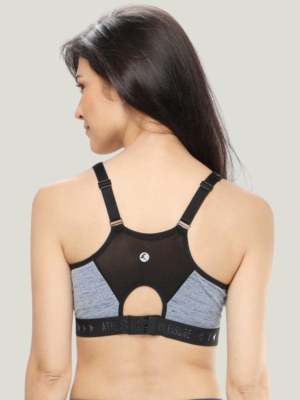 Lovable Grey Padded Non Wired Full Coverage Bra - ADVAITA SPORTS BRA-SLM-GR