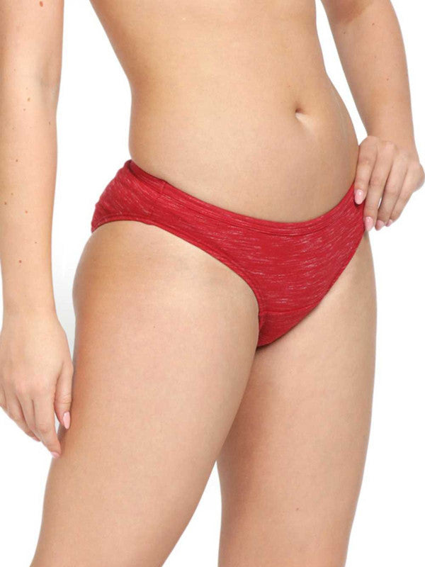 Women Red Solid Bikini Panty PREMIUM PANTIES_BRICK-RED-Lovable India