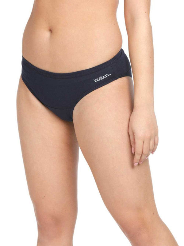 Women Navy Solid Bikini Panty PREMIUM PANTIES_NAVY