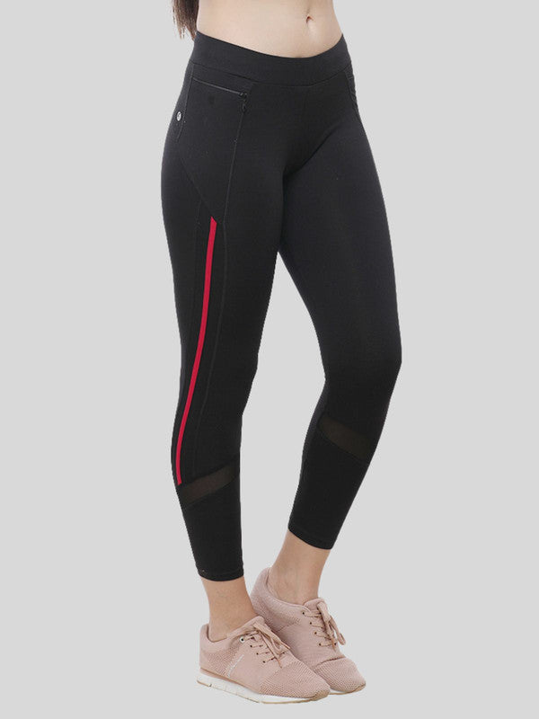 Women Black Solid Track Pants & Joggers RUN TIME TRACK- BK